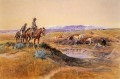 Over Cowboy Charles Marion Russell Indianer Arbeitete